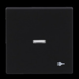 Busch-Jaeger Wippe mit Aufdruck schwarz, Retail