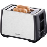 Cloer King-Size-Toaster 3569 edelstahl/schwarz, 1.000 Watt, für 2 XXL-Toastscheiben