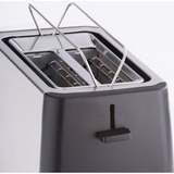 Cloer King-Size-Toaster 3569 edelstahl/schwarz, 1.000 Watt, für 2 XXL-Toastscheiben