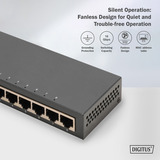 Digitus 8-Port Gigabit, Switch schwarz