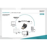 Digitus HDMI-A Stecker > HDMI-A Buchse 4K, Adapter schwarz, 90° abgewinkelt