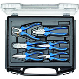 GEDORE Zangen-Satz in i-BOXX 72, 6-teilig, Zangen-Set blau/schwarz, (1101-002), mit 2-Komponenten-Griffhüllen