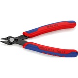 KNIPEX Electronic Super Knips 78 81 125, Elektronik-Zange rot/blau, mit Öffnungsfeder und Öffnungsbegrenzung