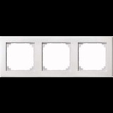 Merten Rahmen dreifach waagerecht und senkrecht Montage, Thermoplast, matt, 484319 weiß (matt), Retail