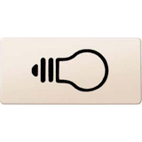 Merten Symbol Licht rechteckig, Schalter weiß, Retail