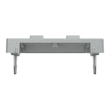 Merten Zentralplatte zwei fach mit Schriftfeld und integrierten Verschlussschiebern aluminium, Retail