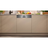 Neff S145ECS01E N50, Spülmaschine edelstahl (gebürstet), 60 cm, Home Connect
