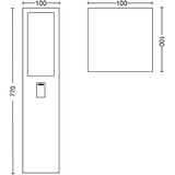 Philips Hue Hue White & Color Ambiance Impress Wegeleuchte, LED-Leuchte schwarz