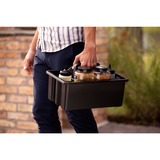 Weber WORKS tragbarer Aufbewahrungskorb, 2-teilig, für Seitentisch, Korbeinsatz schwarz, für SLATE GPD Premium Plancha