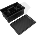 Weber WORKS tragbarer Aufbewahrungskorb, 2-teilig, für Seitentisch, Korbeinsatz schwarz, für SLATE GPD Premium Plancha