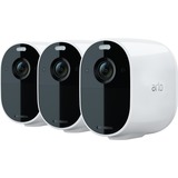 Arlo Essential Spotlight, Überwachungskamera weiß/schwarz, WLAN, Full HD, 3er Pack