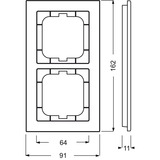 Busch-Jaeger Rahmen 2-fach grün, Retail