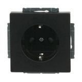 Busch-Jaeger Schutzkontakt Steckdosen-Einsatz, Typ 2300 EUCB-885, Unterputz, 16 Ampere, 250 Volt schwarz (matt), Retail