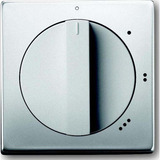 Busch-Jaeger Zentralscheibe Edelstahl Dreistufen Drehschalter, Abdeckung edelstahl, Retail