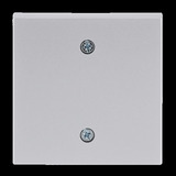 Busch-Jaeger Zentralscheibe für Zugschalter Schraubbefestigung, Abdeckung aluminium, Retail