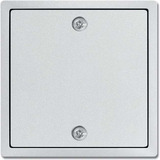 Busch-Jaeger Zentralscheibe für Zugschalter Schraubbefestigung, Abdeckung aluminium, Retail