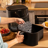 Cecotec Heißluftfritteuse Cecofry Absolute 7600 schwarz, 2.000 Watt, Korb 7,6 Liter