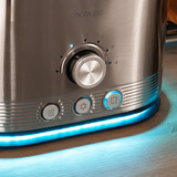 Cecotec Toaster Shine&Toast Double edelstahl, 850 Watt, für 2 Scheiben Toast