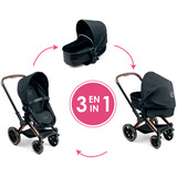 Corolle Mon Grand Poupon 36-42cm Cybex Puppenwagen schwarz/roségold