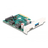 DeLOCK PCI Express x4 Karte zu 1 x extern USB 10 Gbps Type-C Buchse + 1 x extern USB 10 Gbps Typ-A Buchse, USB-Controller 