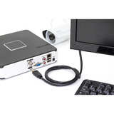 Digitus HDMI Premium High Speed Anschlusskabel, mit Ethernet, UHD 4K schwarz, 3 Meter