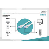 Digitus Patchkabel CAT 5e SF/UTP 1m grau, 1 Meter