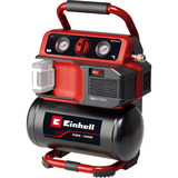EINHELL Power X-Change Akku-Kompressor TE-AC 18/75 Li OF-Solo, 18Volt schwarz/rot, ohne Akku und Ladegerät