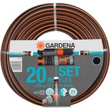 GARDENA Comfort FLEX Schlauch-Set 13mm (1/2") schwarz/orange, 20 Meter, mit Anschlüssen