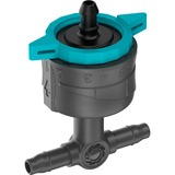 GARDENA Micro-Drip-System Regulierbarer Reihentropfer 1-8 l/h, druckkompensierend schwarz/türkis, 5 Stück, Modell 2023