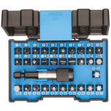 GEDORE Bit-Box Allround 32-teilig (666-032-A ), Bit-Satz schwarz/blau, mit Bit-Halter mit Schnellspannsystem