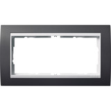 Gira Abdeckrahmen 2-fach ohne Mittelschalter, Abdeckung anthrazit, Retail