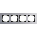 Gira Abdeckrahmen vierfach Aluminium eloxiert, Abdeckung aluminium, Retail