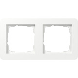 Gira Abdeckrahmen zwei fach weiß, Retail