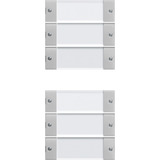 Gira Wippenset sechsfach mit Beschriftungsfeld, lackiert, matt grau, Retail