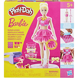 Hasbro Play-Doh Barbie Rüschen und Schleifen Knetset, Kneten 