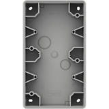 Merten Aufputzgehäuse zweifach aluminium, Retail
