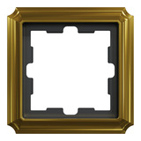 Merten D-Antik Metallrahmen einfach Rahmen aus Metall mit glänzender Oberfläche gold, Retail