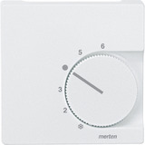 Merten Zentralplatte besonders flache Bauform für Raumtemperaturregler-Einsatz Typ 536219 weiß, Retail