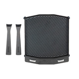 Ooni Doppelseitige Grizzler-Grillplatte anthrazit, Sockel aus Edelstahl