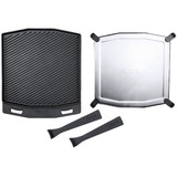 Ooni Doppelseitige Grizzler-Grillplatte anthrazit, Sockel aus Edelstahl