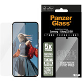 PanzerGlass Ceramic Displayschutz Ultra-Wide Fit, Schutzfolie transparent, Samsung Galaxy S25 / S24, EasyAligner