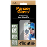 PanzerGlass Displayschutz Ultra-Wide Fit, Schutzfolie transparent, iPhone 16 Pro, EasyAligner