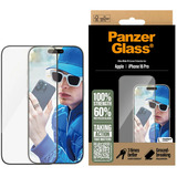 PanzerGlass Displayschutz Ultra-Wide Fit, Schutzfolie transparent, iPhone 16 Pro, EasyAligner
