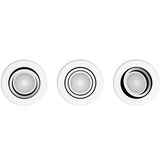 Philips Hue White Ambiance Milliskin Einbauspot 3er-Pack, LED-Leuchte weiß