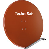 TechniSat Satellitenspiegel 850 Plus mit 85 cm Durchmesser und Aluminium, spezifische Feed-Aufnahme, Sat-Spiegel rot, Retail