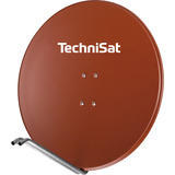 TechniSat Satellitenspiegel 850 Plus mit 85 cm Durchmesser und Aluminium, spezifische Feed-Aufnahme, Sat-Spiegel rot, Retail