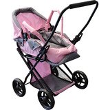 VEDES Puppenwagen Rosy mit Ablagekorb 