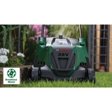 Bosch Heimwerken & Garten Akku-Rasenmäher AdvancedRotak 36V-40-650, 36Volt grün/schwarz, 2x Li-Ionen Akku 2,0Ah, POWER FOR ALL