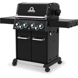Broil King Gasgrill Baron 490 IR Shadow schwarz, mit Infrarot-Seitenbrenner und Heckbrenner