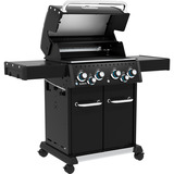 Broil King Gasgrill Baron 490 IR Shadow schwarz, mit Infrarot-Seitenbrenner und Heckbrenner